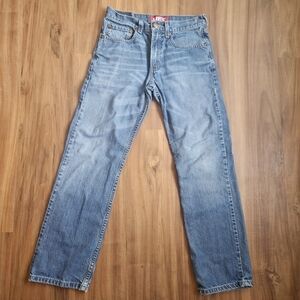 Levi’s 514 Vintage Wash Y2K Slim Straight Jeans Distressed Grunge 28x28